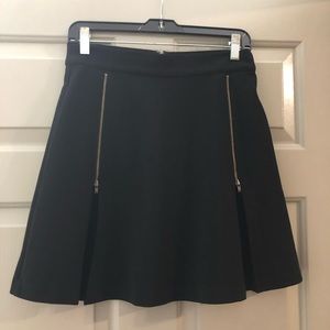 Halogen Black Zipper Mini Skirt size 6